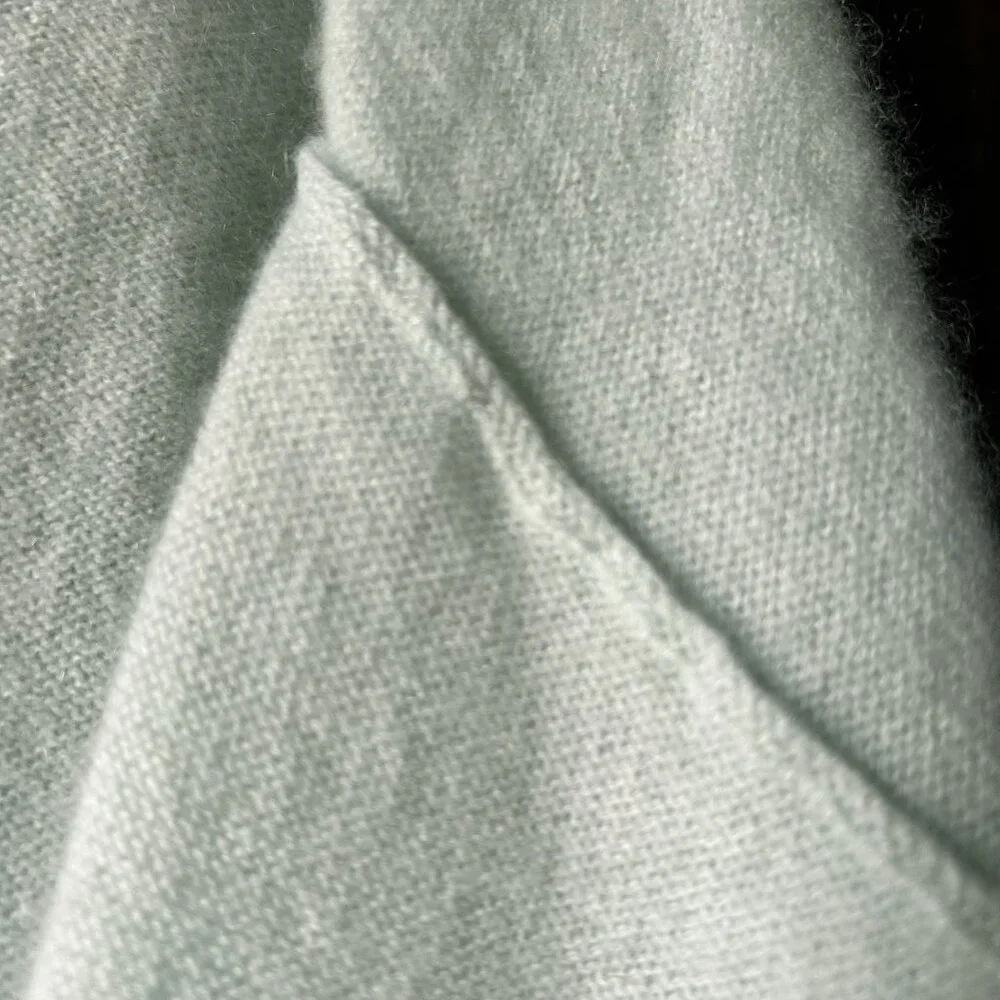 Pilcro Alani 100% Cashmere Funnel Neck Sweater Spring Green SM (Storied Series) - Picture 5 of 7